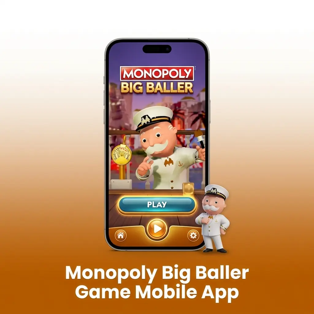 Monopoly Big Baller mobile app on smartphone